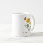 Mug Fleur de naissance Chrysanthème (Devant droit)