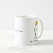 Mug Fleur de Naissance de Décembre – Narcisse (Devant droit)
