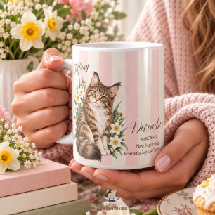 Mug Fleur de naissance de décembre Narcisse et demoise