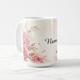 Mug Fleur de naissance de janvier personnalisée à l'aq