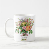 Mug Fleur de Naissance de Juin | Roses et Chèvrefe (Gauche)