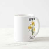 Mug Fleur de naissance de mars Jonquille (Devant droit)