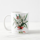 Mug Fleur de Naissance Décembre | Houx (Gauche)