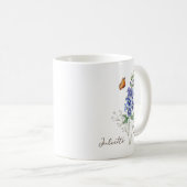 Mug Fleur de naissance Delphinium (Devant droit)