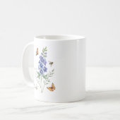 Mug Fleur de naissance Delphinium (Devant gauche)