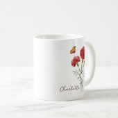 Mug Fleur de naissance du mois de l'œillet (Devant droit)