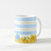 Mug Fleur de naissance et Gem Strig mars (Devant droit)