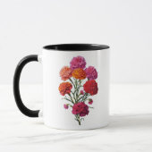 Mug Fleur de naissance Fleur de janvier : Carnation Ch (Gauche)