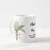 Mug Fleur de naissance mai (Devant gauche)