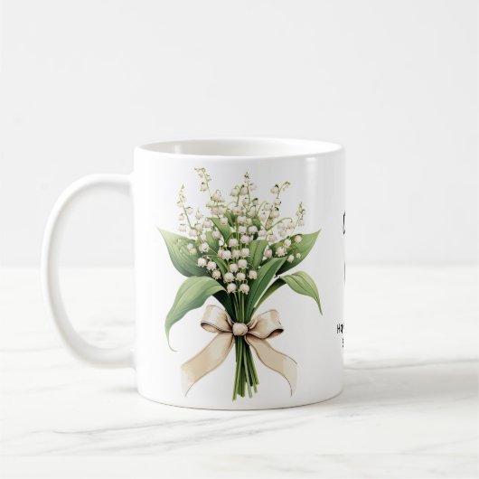 Mug Fleur de naissance mai (Gauche)