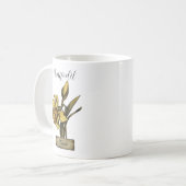 Mug Fleur de naissance MARS Anniversaire Daffodique (Devant gauche)