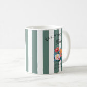Mug Fleur de naissance personnalisée (Devant droit)