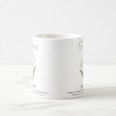 Mug Fleur de naissance personnalisée de janvier (Centre)