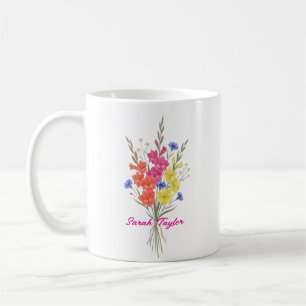 Mug Fleur de naissance personnalisée Glaïeul sur mesur