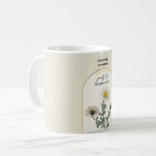 Mug Fleur de naissance personnalisée Mois Avril Faisce