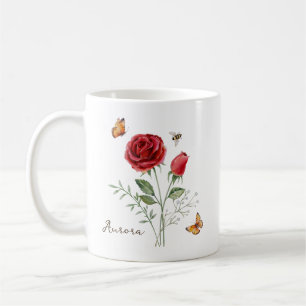 Mug Fleur de naissance Rose