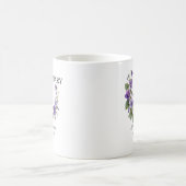 Mug Fleur de naissance violette de février (Centre)