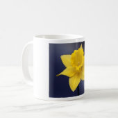 Mug Fleur de Narcisse jaune peinture à l'aquarelle flo (Devant gauche)