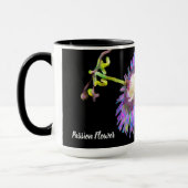 Mug Fleur de passion peinte en violet (Gauche)
