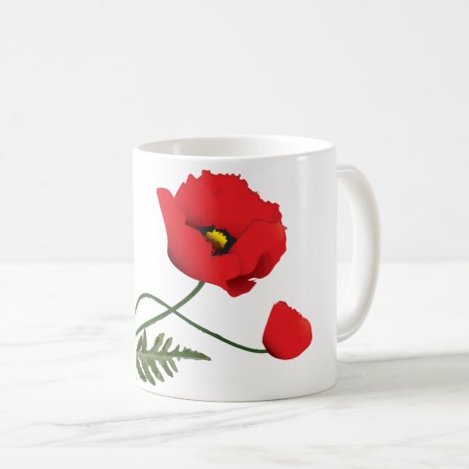 Mug Fleur de pavot (Devant droit)