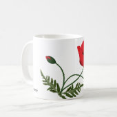 Mug Fleur de pavot (Devant gauche)