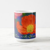 Mug Fleur de pavot orange vibrant (Centre)