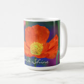 Mug Fleur de pavot orange vibrant (Devant droit)