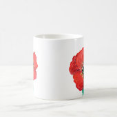 Mug Fleur de pavot rouge, Floral Classic Zazzle (Centre)