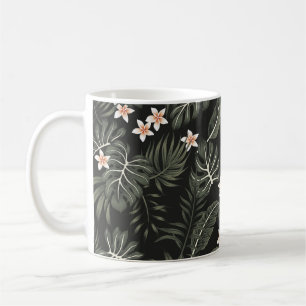 Mug Fleur de plumeria vintage tropicale, strelitzia, p