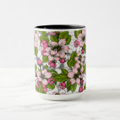 Mug Fleur de pomme sur blanc (Centre)