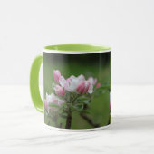 Mug fleur de pommier et feuilles vertes (Devant gauche)