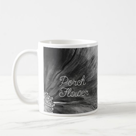 Mug Fleur de porche / Noir et blanc / (Gauche)