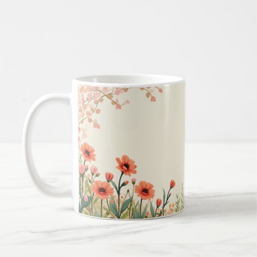 Mug Fleur de printemps (Gauche)