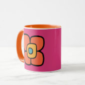 Mug Fleur de printemps rétro (Devant gauche)