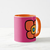 Mug Fleur de printemps rétro (Devant droit)