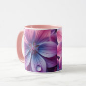 Mug Fleur de printemps rose et pourpre Lilac (Devant gauche)