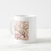 Mug Fleur de printemps rose pourpre en floraison (Devant gauche)