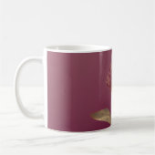 Mug Fleur de Protéa dorée Bourgogne Dessin botanique (Gauche)