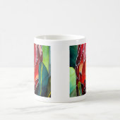 Mug Fleur de Protea rouge, aquarelle originale (Centre)
