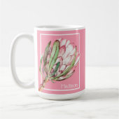 Mug Fleur de Protea tropicale sur rose (Gauche)