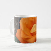 Mug Fleur de rose orange (Devant gauche)