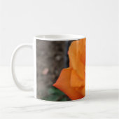Mug Fleur de rose orange (Gauche)