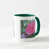Mug fleur de rose rose (Devant droit)