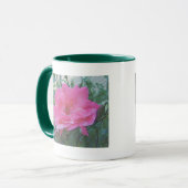 Mug fleur de rose rose (Devant gauche)
