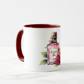 Mug Fleur de rose rose romantique (Devant gauche)