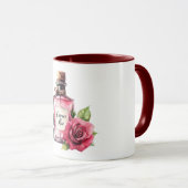 Mug Fleur de rose rose romantique (Devant droit)