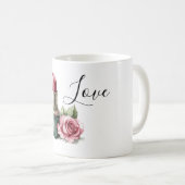 Mug Fleur de rouge à lèvres rose (Devant droit)