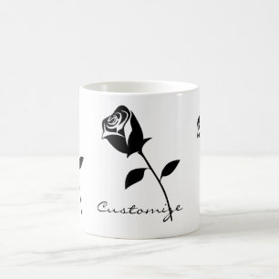 Mug Fleur de Saint-Valentin noire Thunder_Cove