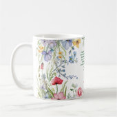Mug Fleur de Scripture Aquarelle Personnalisée (Gauche)