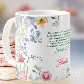 Mug Fleur de Scripture Aquarelle Personnalisée
